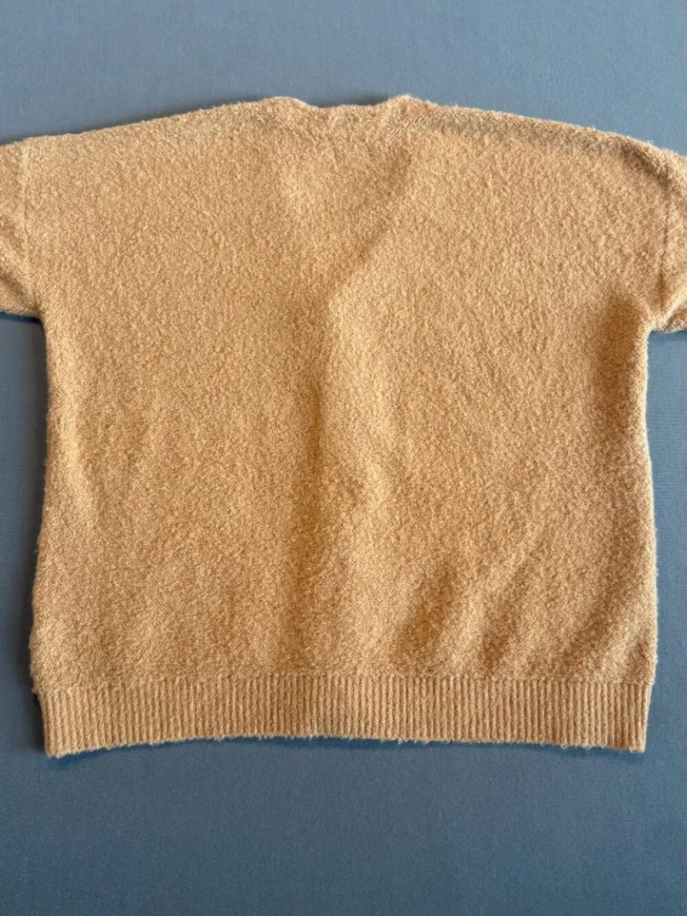 Levi’s Relaxed Cardigan Sweater Men’s XXL Tan Boucle Wool Blend Button Front